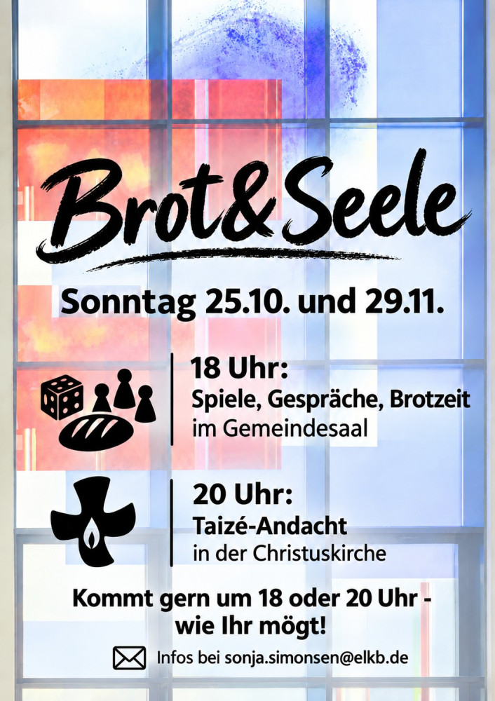 Plakat für Brot und Seele