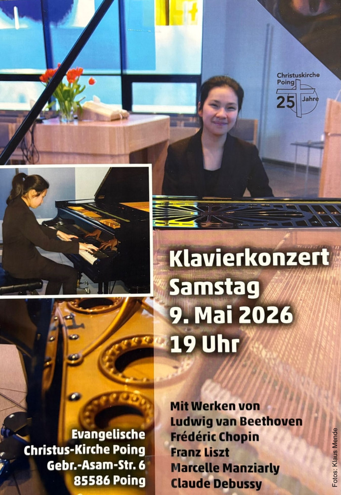 Konzertplakap für den 9. Mai um 19 Uhr mit Isabella Xu