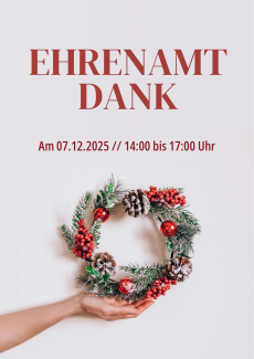Plakat zum Ehrenamtdank