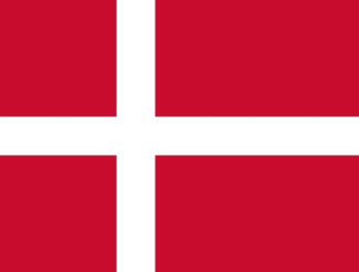 Bild von der dänischen Flagge