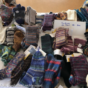gestrickte warme Socken